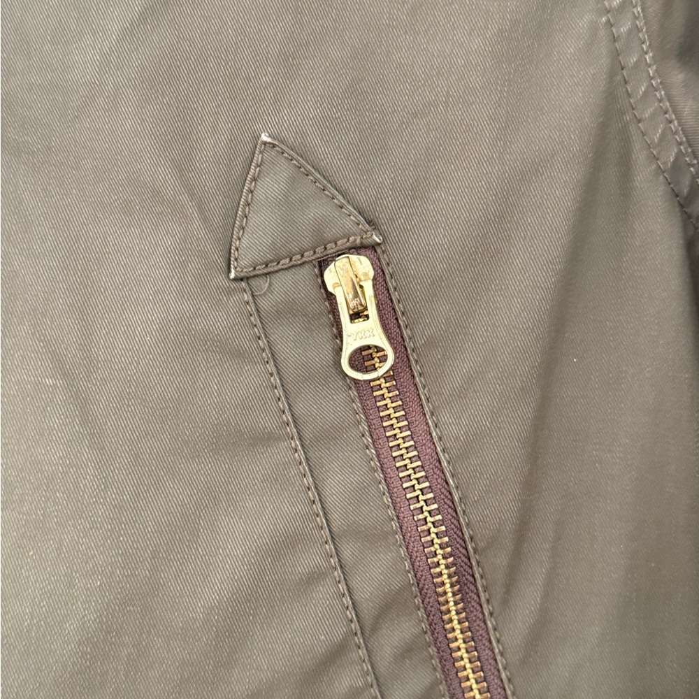 J. Crew Olive Utility Jacket with Hood - Picture 2 of 7